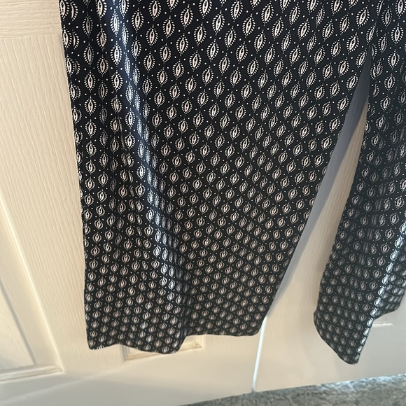 Navy and white wide leg jumpsuit size large - Picture 3 of 5